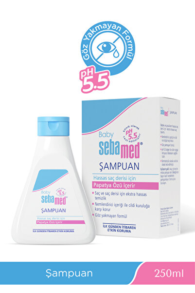 Sebamed Baby pH 5.5 Göz Yakmayan Formül Nemlendirici Etkili Papatya Özütlü Bebek Şampuanı 500ml+250ml