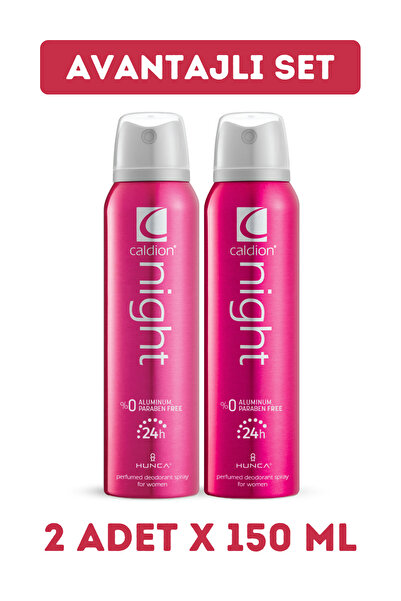 Caldion Night Kadın Deodorant ( 2 Adet X 150 ml )