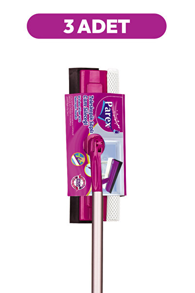 Parex Teleskopik Saplı Cam Sileceği Üçlü Set