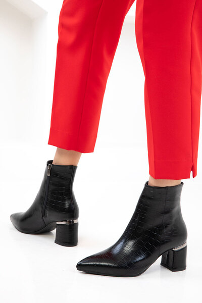 SOHO Siyah Krako Kadın Bot & Bootie 21084