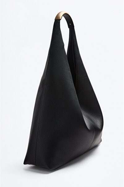 LEFTIES Dámská kabelka typu bucket bag s kovovou rukojetí