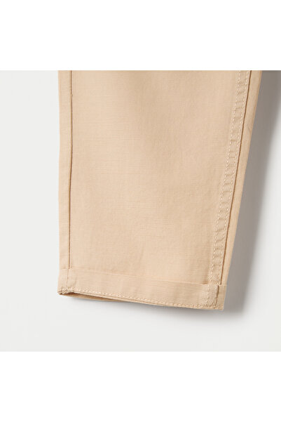 Juniors Solid Pull-On Pants with Pockets and Drawstring Closure