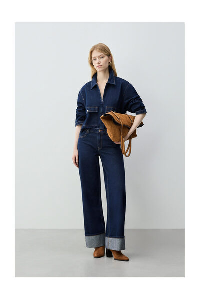 LEFTIES Жіночі штани FSIA WIDE LEG LOW TURN TEJ