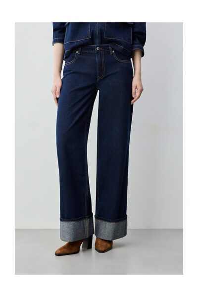 LEFTIES Жіночі штани FSIA WIDE LEG LOW TURN TEJ