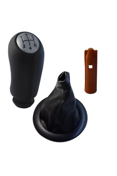 Genel Markalar Megane 2 Deri Vites Topuzu Mat Kapaklı Vites Körüğü Takım