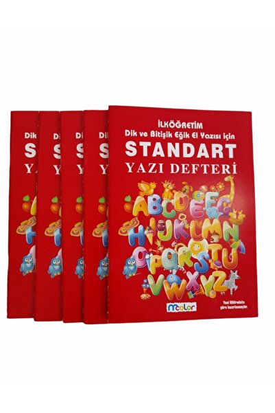 mcolor 1.sınıf Harf Örnekli Standart Güzel Yazı Defteri 5 Li Set