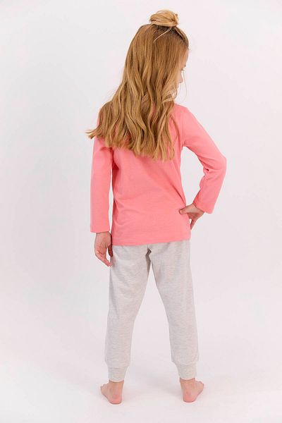 ROLY POLY Rolypoly Winter Love - Girl's Coral Patterned Long Sleeve Pajama Set