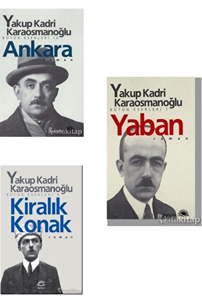 Domingo Yayınları Kiralık Konak - Yaban - Ankara - Yakup Kadri Karaosmanoğlu 3 Kitap Set