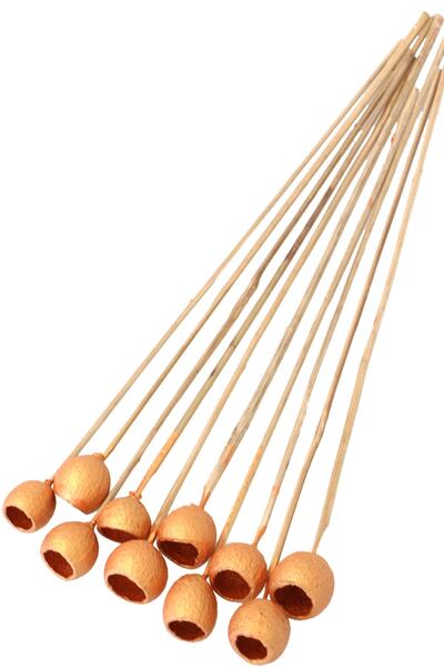 Yapay Çiçek Deposu Декоративна малка чаша с камбанка, 10 броя, тропическа тиква, мед