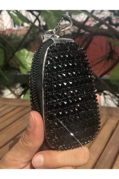 TASARIM ARABAM ATİKE ELİF AKIN Black Baguette Key Bag
