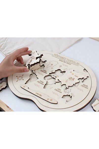 Ankebut Dünyanın Yapısı Katmanlar Ve Kıtalar Boyanabilir 3 Boyutlu Puzzle