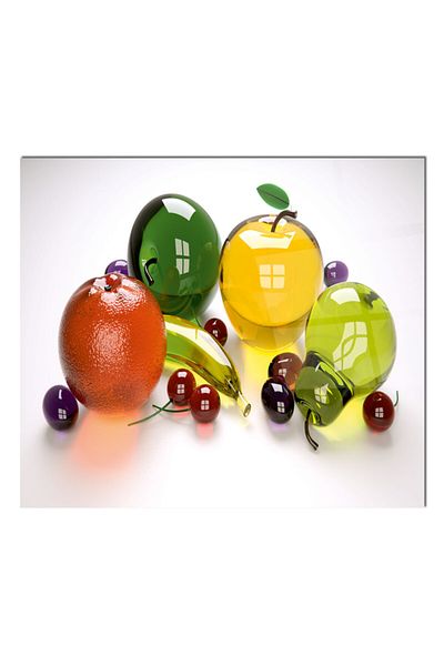 emma home 60X52 cm Glass Stove Back Protector - Colorful Fruits Countertop Built-In Back Protector
