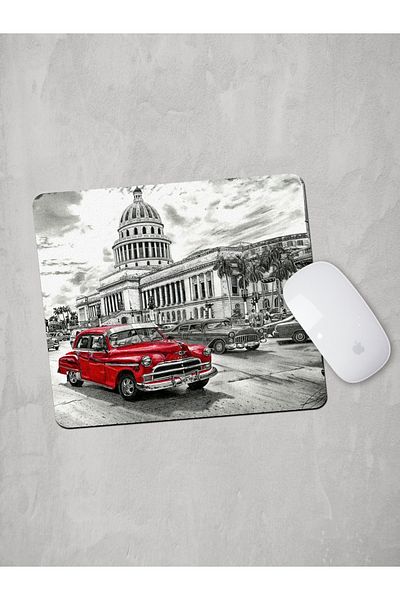 Panorama Ajans Κόκκινο Classic Car Mouse Pad