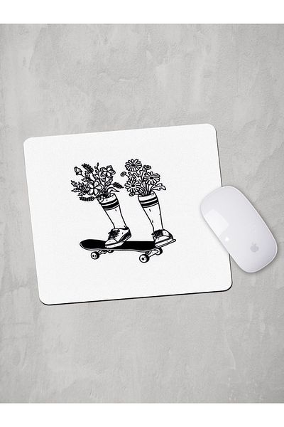 Panorama Ajans Flower Skateboard Mouse Pad
