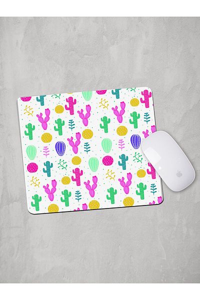 Panorama Ajans Πολύχρωμο Minimal Cactus Mouse Pad