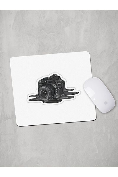 Panorama Ajans Black Camera Design Mouse Pad