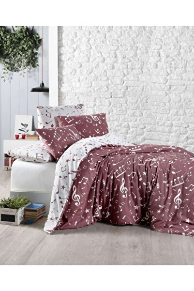 First Choice Double Duvet Cover Set Major Dark Red