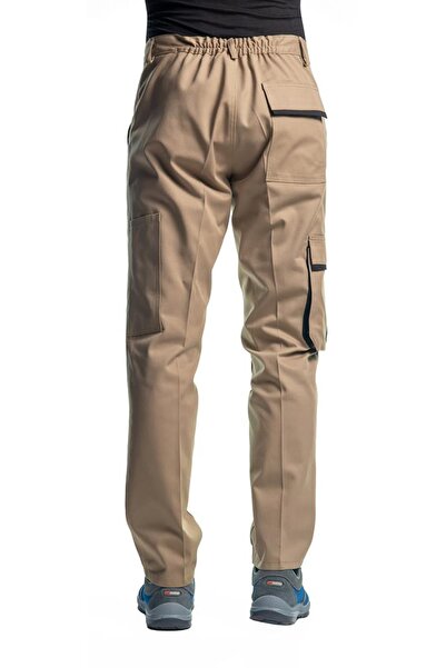 Şensel Μπεζ-Μαύρο παντελόνι εργασίας - Commando Pockets, Μοντέλο -54e457-