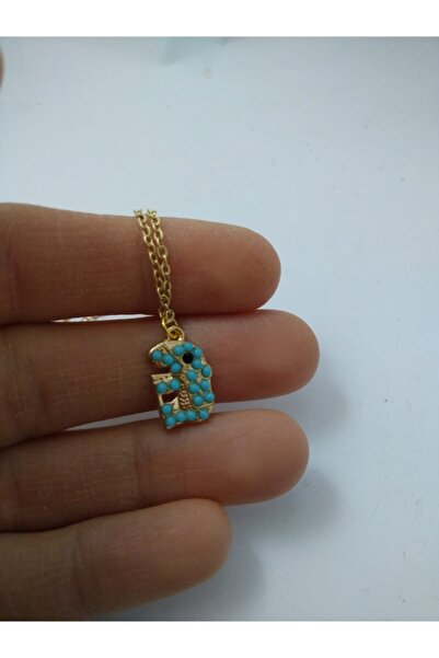 BalıkHediyelik Turkuaz (firuze) Taşlı Fil Modeli Kolye