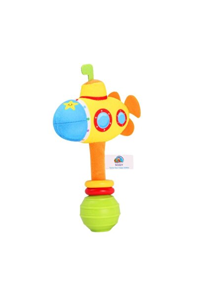 Genel Markalar Sarı Denizaltı El Çıngırağı, sevimli ve renkli çocuk oyuncağı
