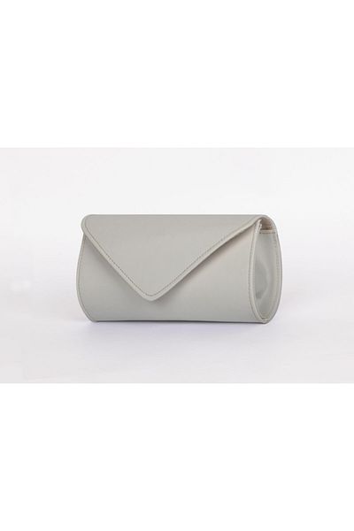 efnanstore Βραδινή τσάντα φορέματος με μοτίβο σε κρεμ γραμμή