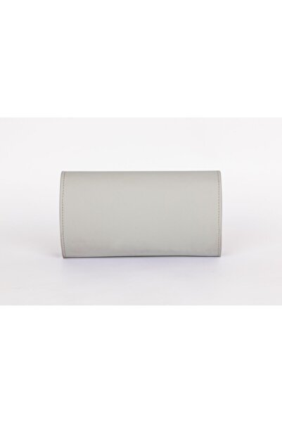 efnanstore Βραδινή τσάντα φορέματος με μοτίβο σε κρεμ γραμμή