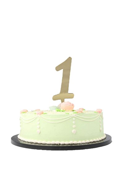 Dipak Pasta Üstü Parlak Pleksi ( 1 ) Rakam Gold 7 Cm