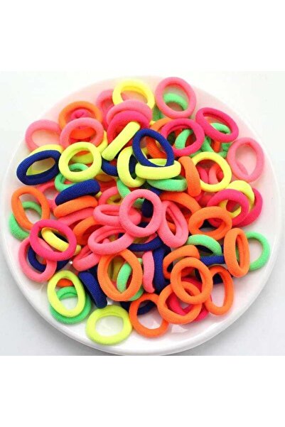 MutluBiDünya Lily 50 Adet Neon Renk Havlu Toka Çocuk Tokası Okul Tokası Örgü ...