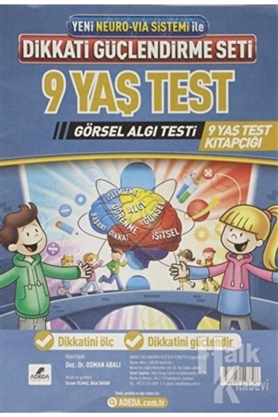 Adeda Yayınları Adeda DGS Dikkati Güçlendirme Seti 9 Yaş Test Görsel Algı Tes...