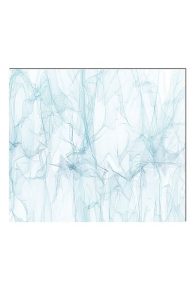 Olinpa 76X49,5 cm Blue Dali - Glass Stove Protective Countertop and Built-In