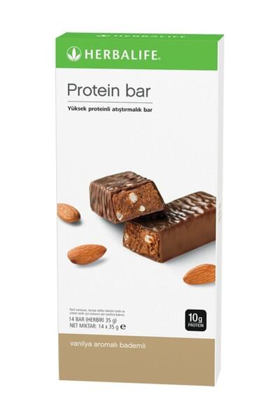 Herbalife Vanilya Aromalı Bademli Protein Bar 14 'lü Paket Her Biri 35 G