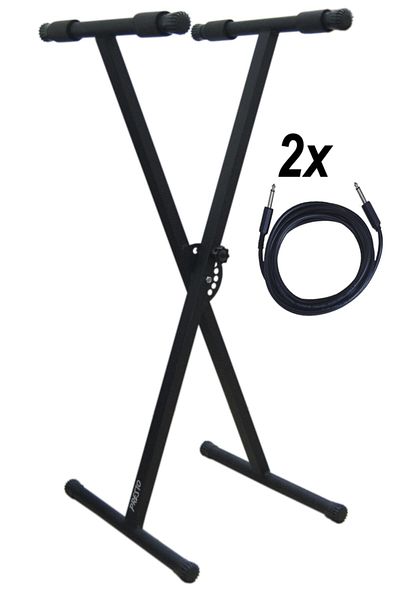 Presto Nw/sng Keyboard Organ Stand / Stand + 2 Pieces 3 Meter Jack Cable