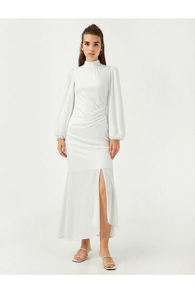 Koton Abendkleid & Abschlusskleid - Weiß - Bodycon