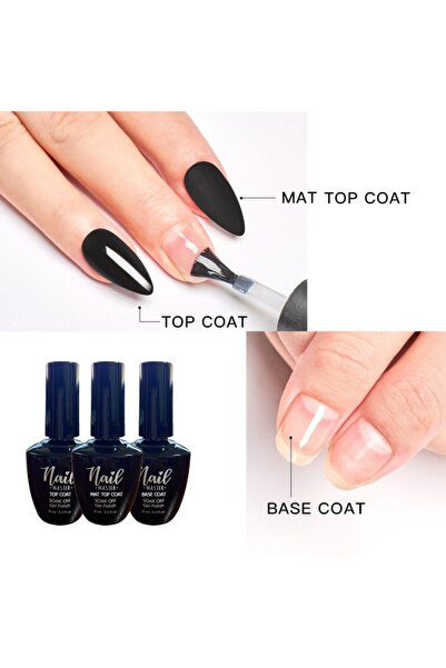 Nail Master Kalıcı Oje Ve Protez Tırnak (mat) Top Coat 15ml (rubber) Base Coa...