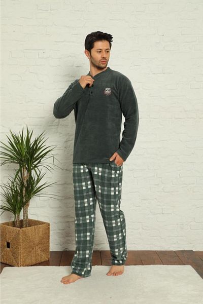Malven Ανδρικό Σετ Πυτζάμες Fleece