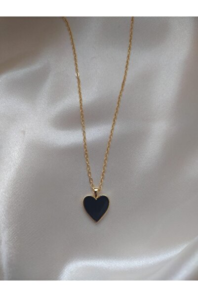 Asia by Leuvoié Black Heart Necklace