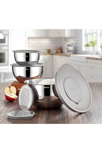 Amboss Satin Sat-8002 9 Piece Brown Bowl - Multi-purpose