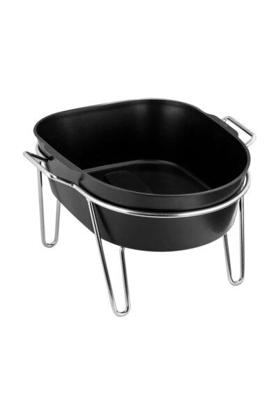 Zimpfile Pedikür Leğeni Metal Ayaklı Siyah