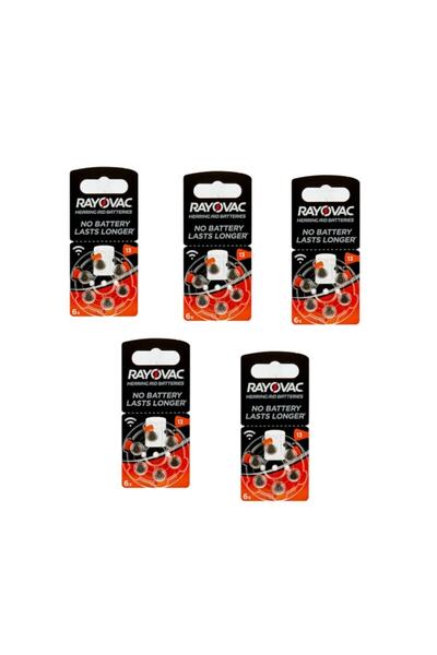 Rayovac 13 Numara Kulaklık Pili 5 Li Paket 30 Adet (1,45v)