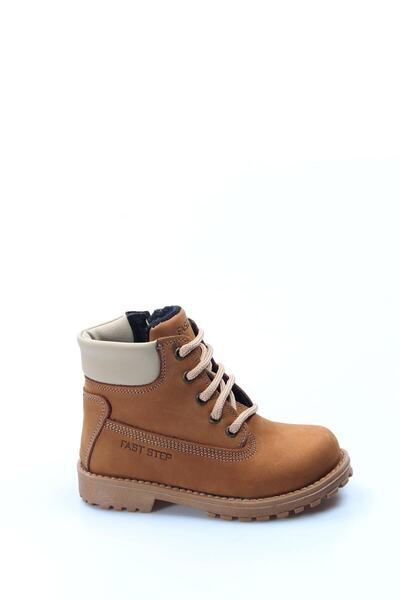 Ayakkabıhane Γνήσιο δέρμα Tan Nubuck Unisex Παιδικές Μπότες Εργασίας 006spa1002