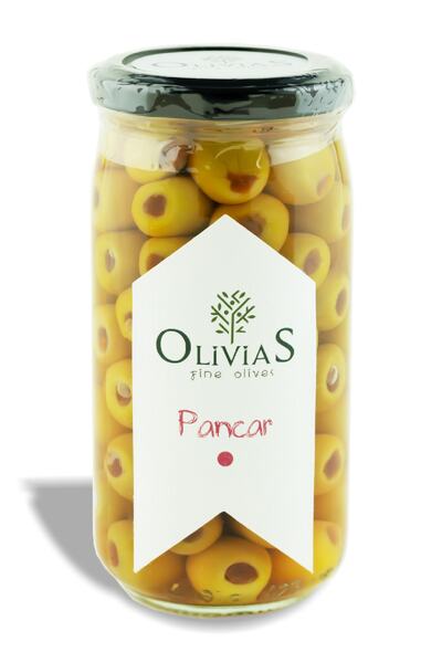 Olivias Fine Olives Pancar Dolgulu - Pancarlı Yeşil Zeytin 370 Cc (200-220 GR)