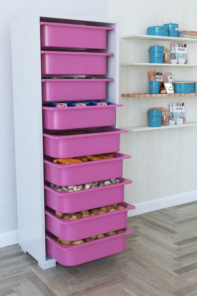 Remaks 9 Sepetli Oyuncak Dolabı Çok Amaçlı Dolap - Pembe