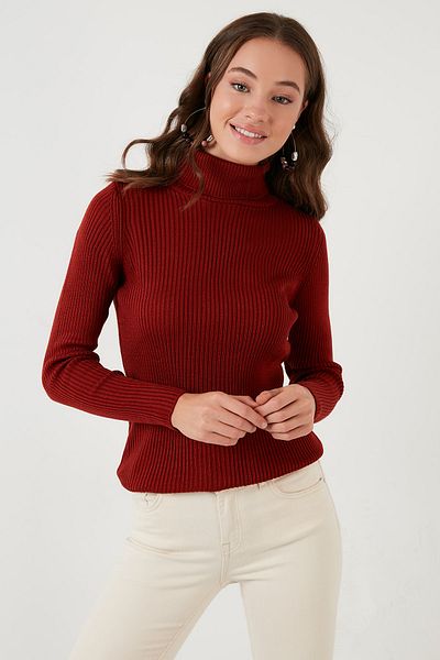 Lela Turtleneck Soft Acrylic Sweater WOMEN'S SWEATER 4614102