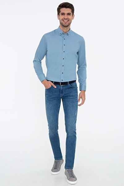 Pierre Cardin Синя чоловіча сорочка G021SZ004.000.1282100