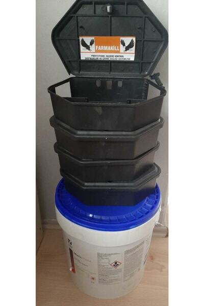 Elektro Frog Fare Yem Istasyonu Kemirgen Yem Istasyonu 4 Adet Zehiri Içinde F...