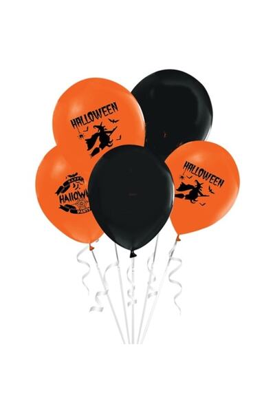 Happyland Happy Halloween Halloween Themed Balloon and 7-Piece Balloon Stand