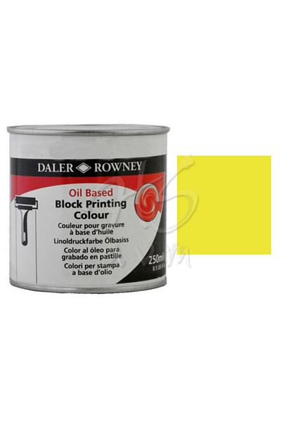 Daler Rowney Oil Based Block Printing 250ml 607 Brilliant Yellow