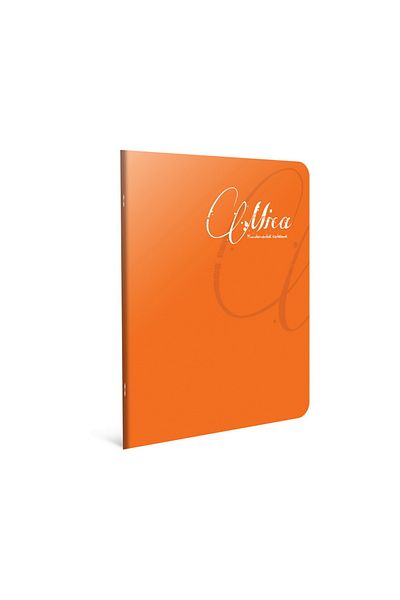 Gıpta Mica A4 60 Sheets Plastic Cover - Unlined Orange School Notebook (1706)