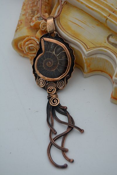 Stoneage Real Fossil Hand Plated Necklace