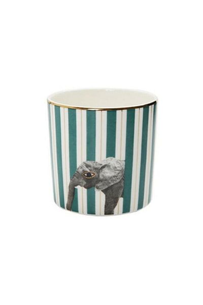 Porland Elefant Patterned Wild Life Glass - 230 cc